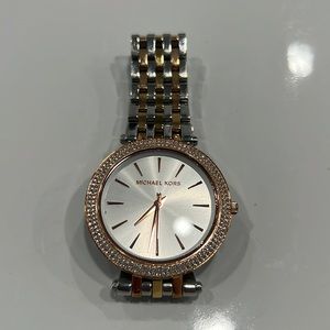 Michael Kors, silver and gold watch